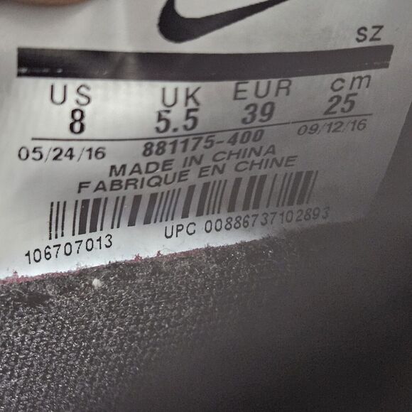 Nike Air Max Thea Ultra Flyknit Womens Glacier Blue Sneakers Size 8 - Picture 9 of 9